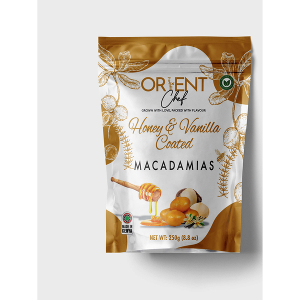 Nueces de macadamia con miel y vainilla