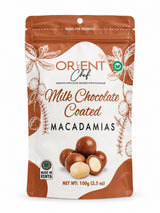 Orient Chef Milk Chocolate Coated Macadamias – 100g | Premium Chocolate Snack